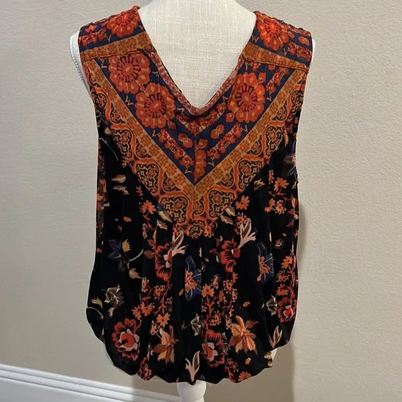 FREE PEOPLE FLORAL TANK TOP SIZE S - Picture 2 of 8